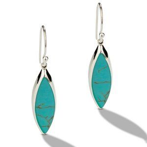 STERLING SILVER Turquoise DROP EARRINGS - e10145
